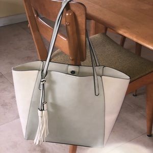 Dress Barn oversized color block handbag